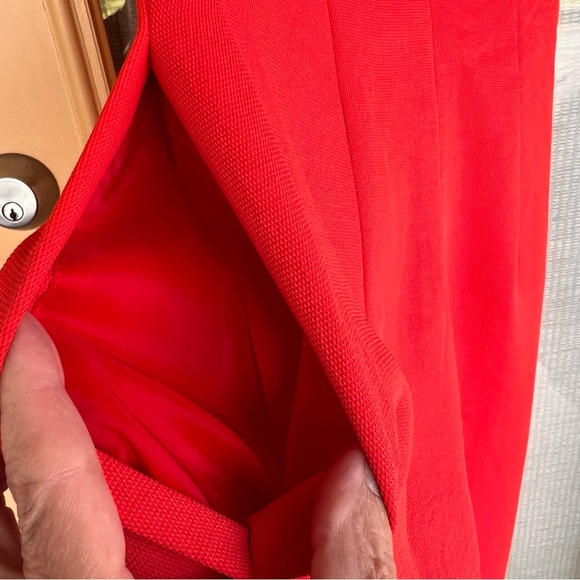 Aritzia Babaton Red Off Shoulder Flutter Jumpsuit Size 00 Missing Belt NWOT - Picture 12 of 17